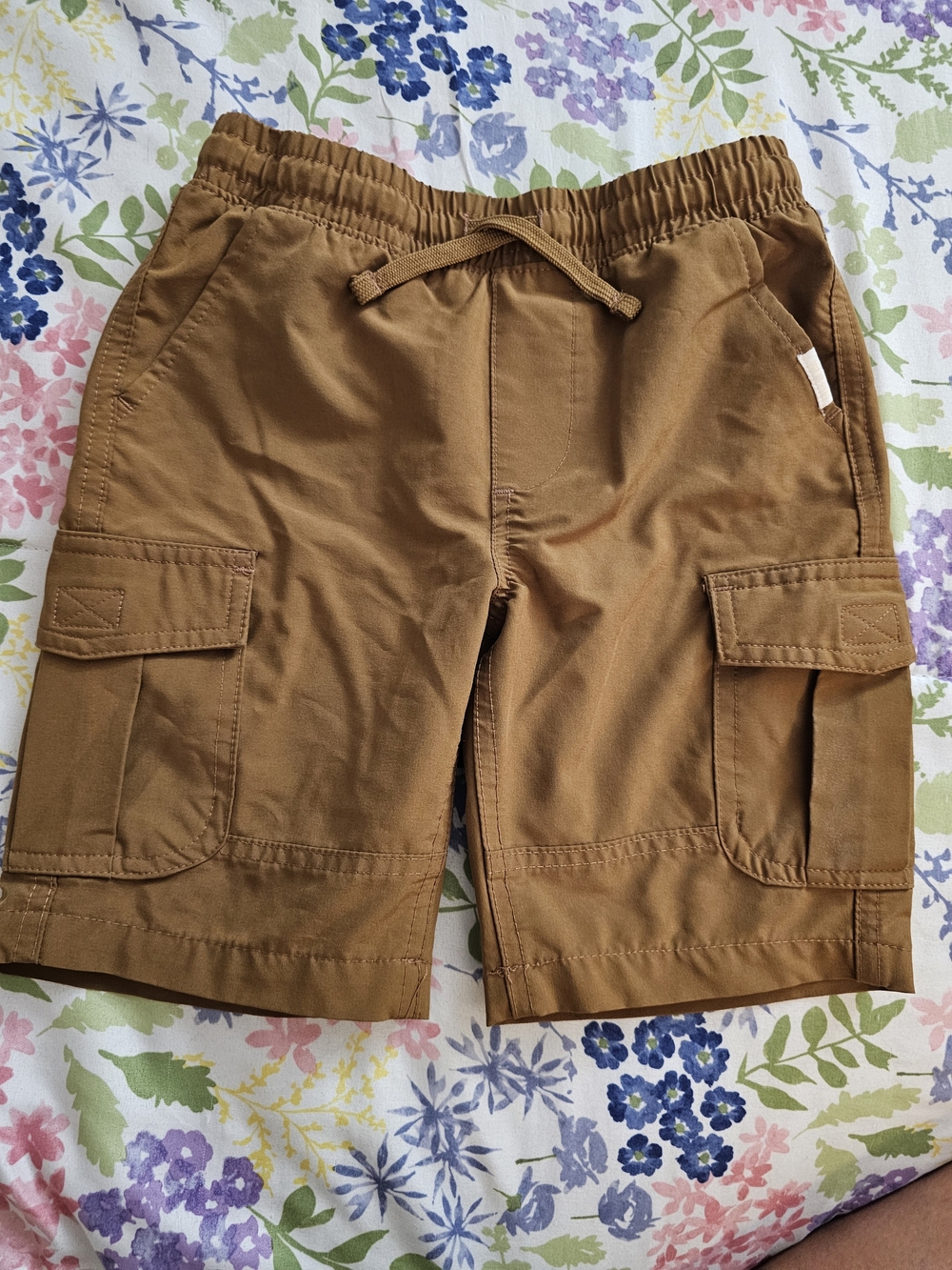 Weatherproof Kid's Cargo Shorts in Caramel Brown